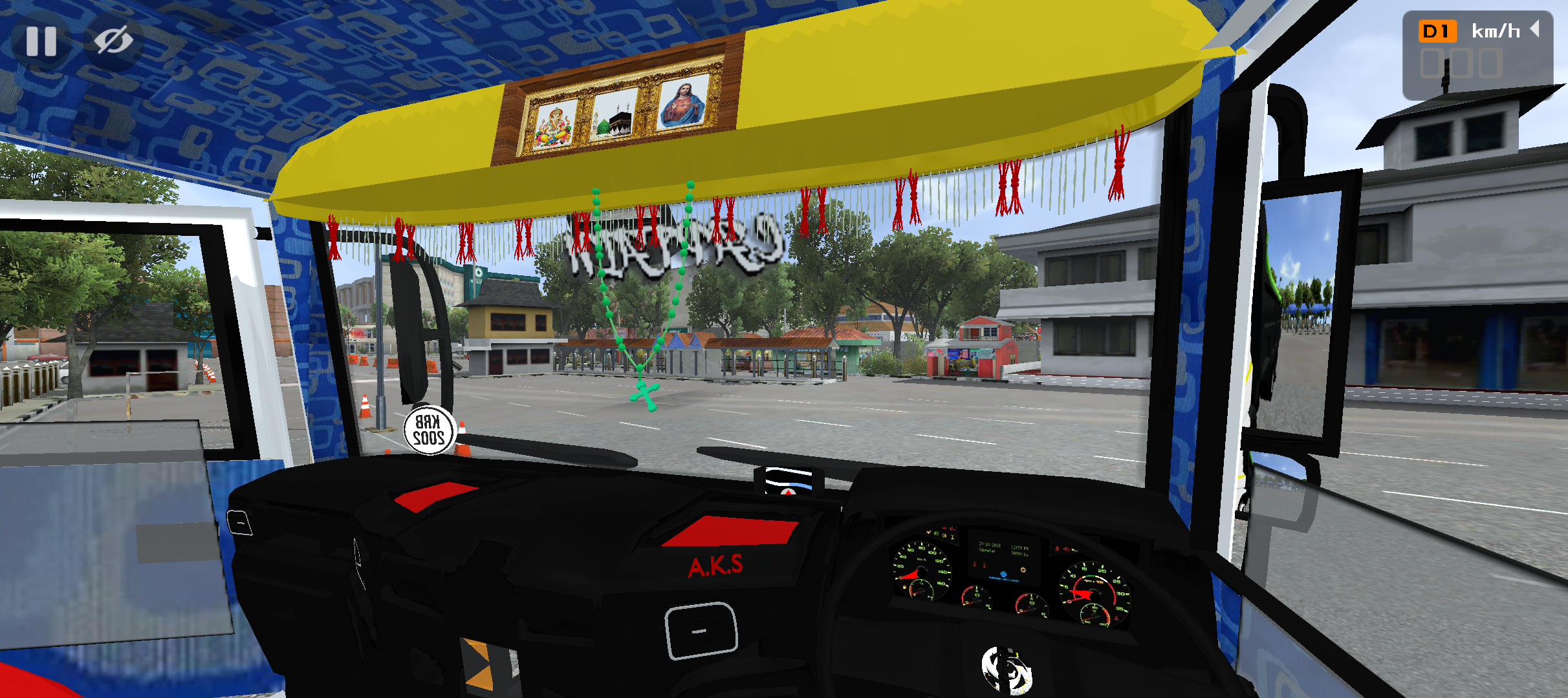 Ashok Leyland 2518 Tipper dashboard view