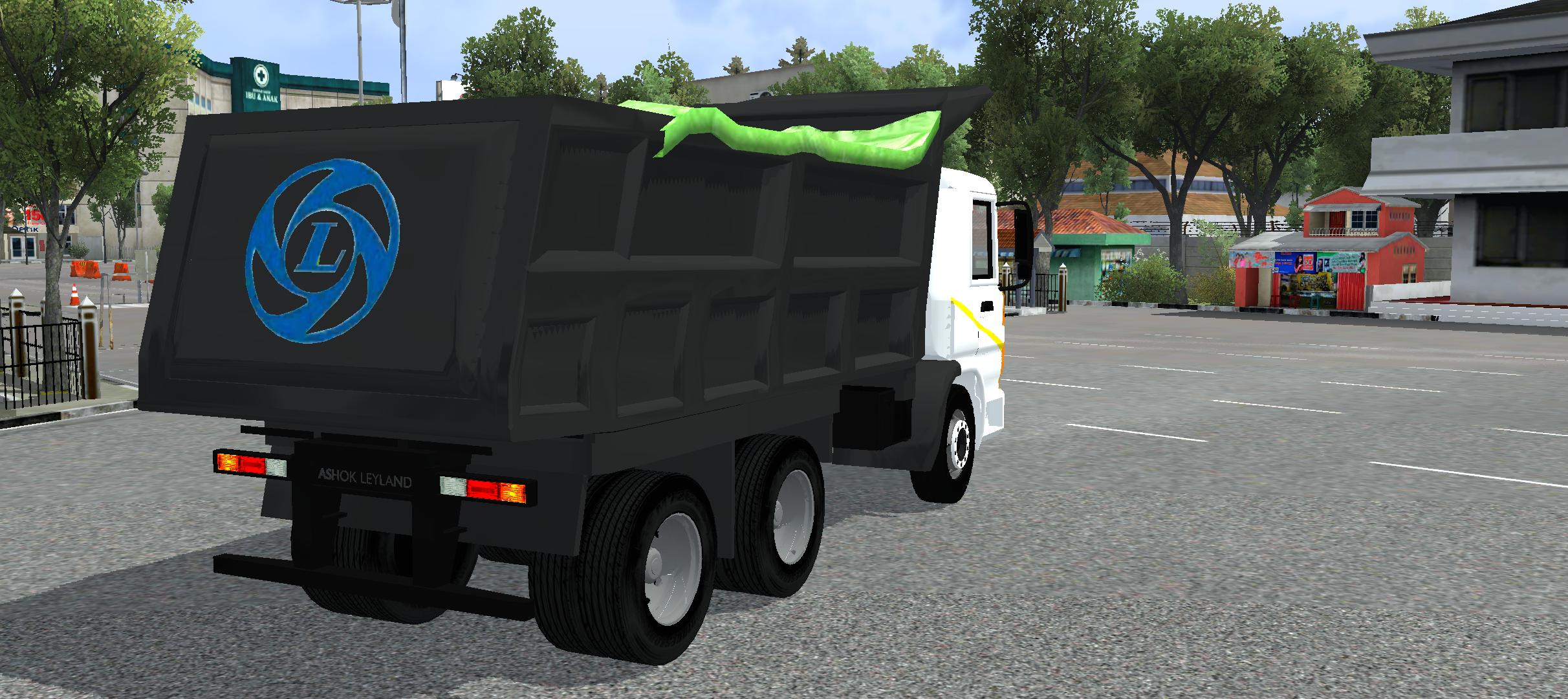 Ashok Leyland 2518 Tipper rear view