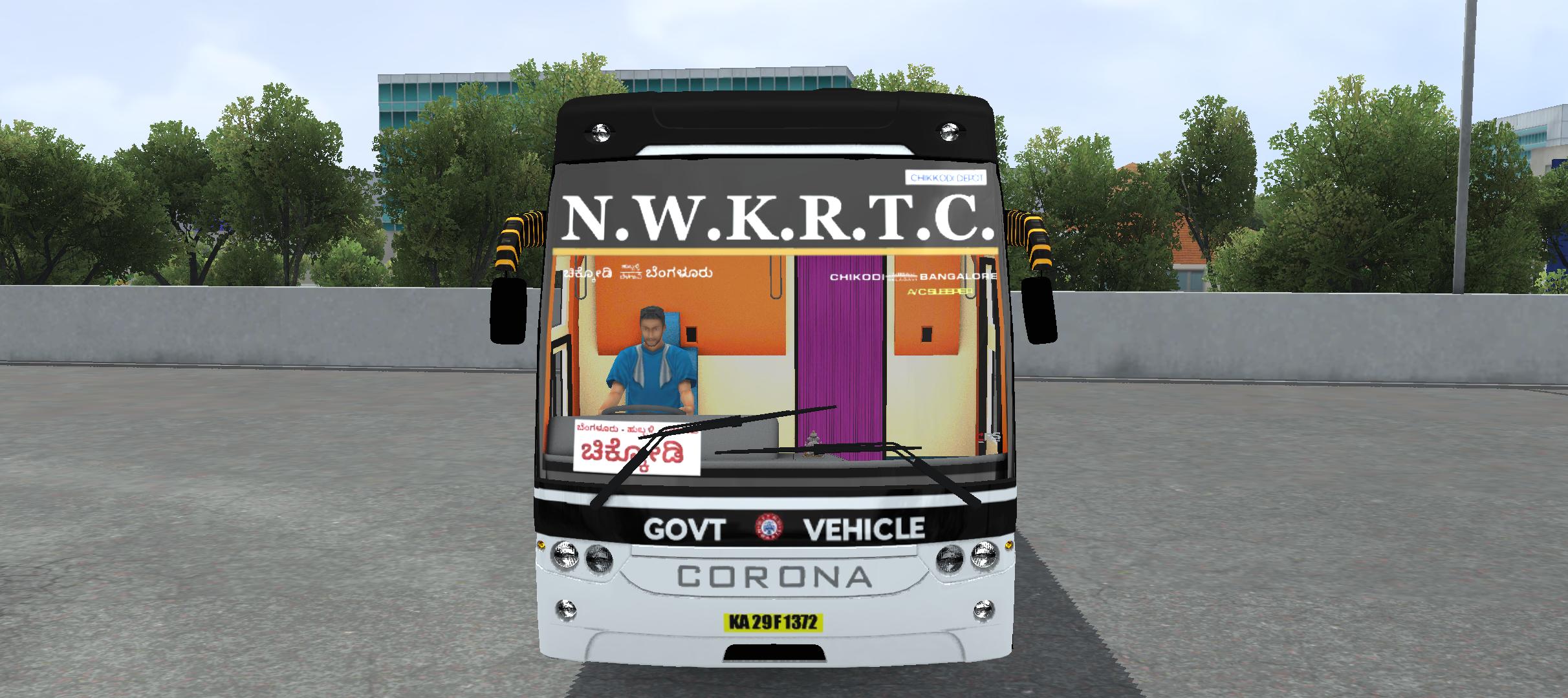 Corona BS-3 AC Sleeper bus front view