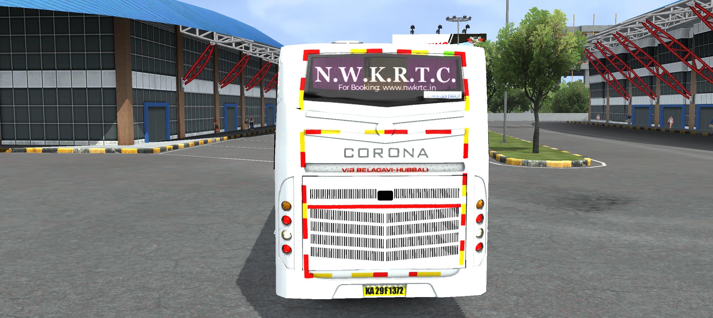Corona BS-3 AC Sleeper bus rear view