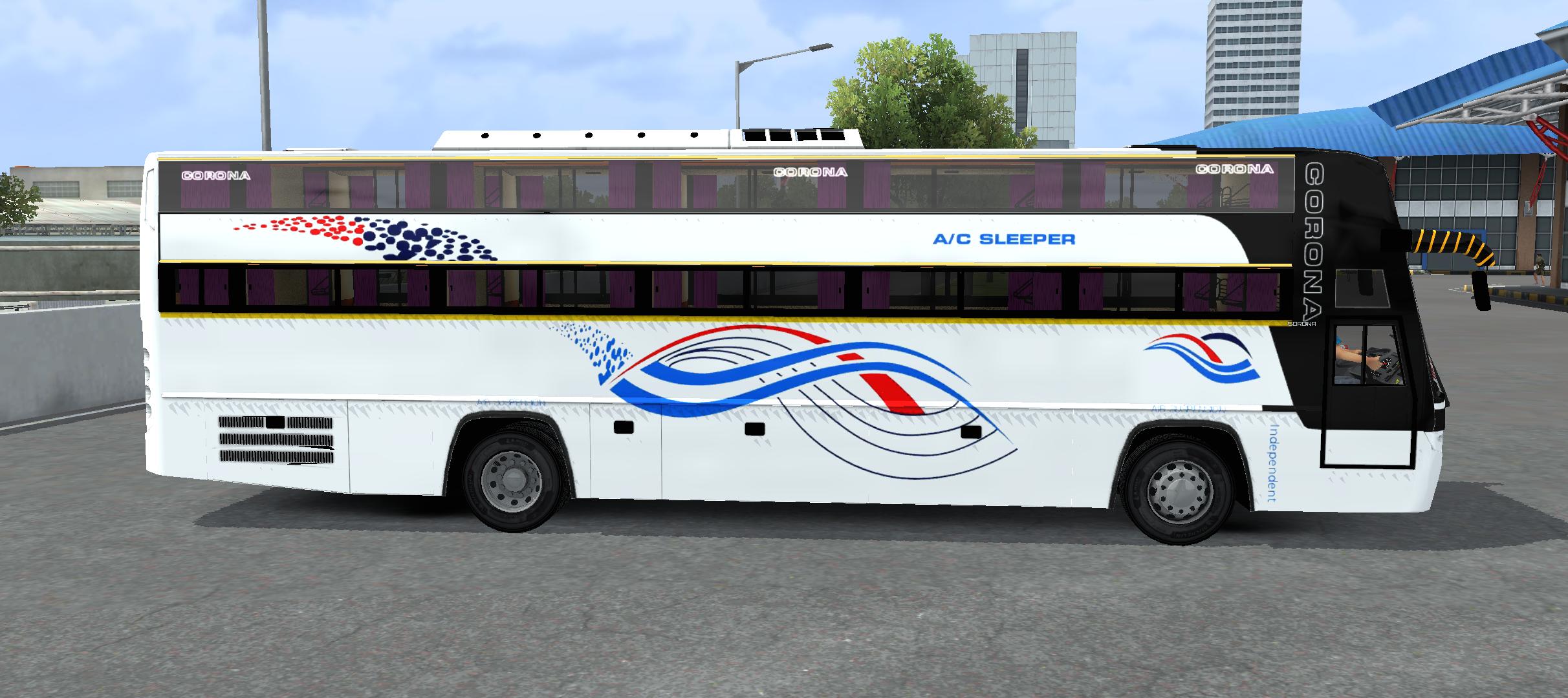 Corona BS-3 AC Sleeper bus side view
