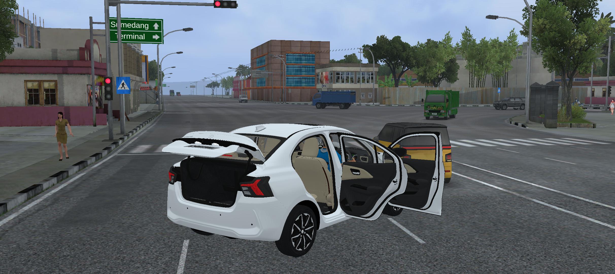 Suzuki Swift Dzire 2024 car mod with doors and boot open