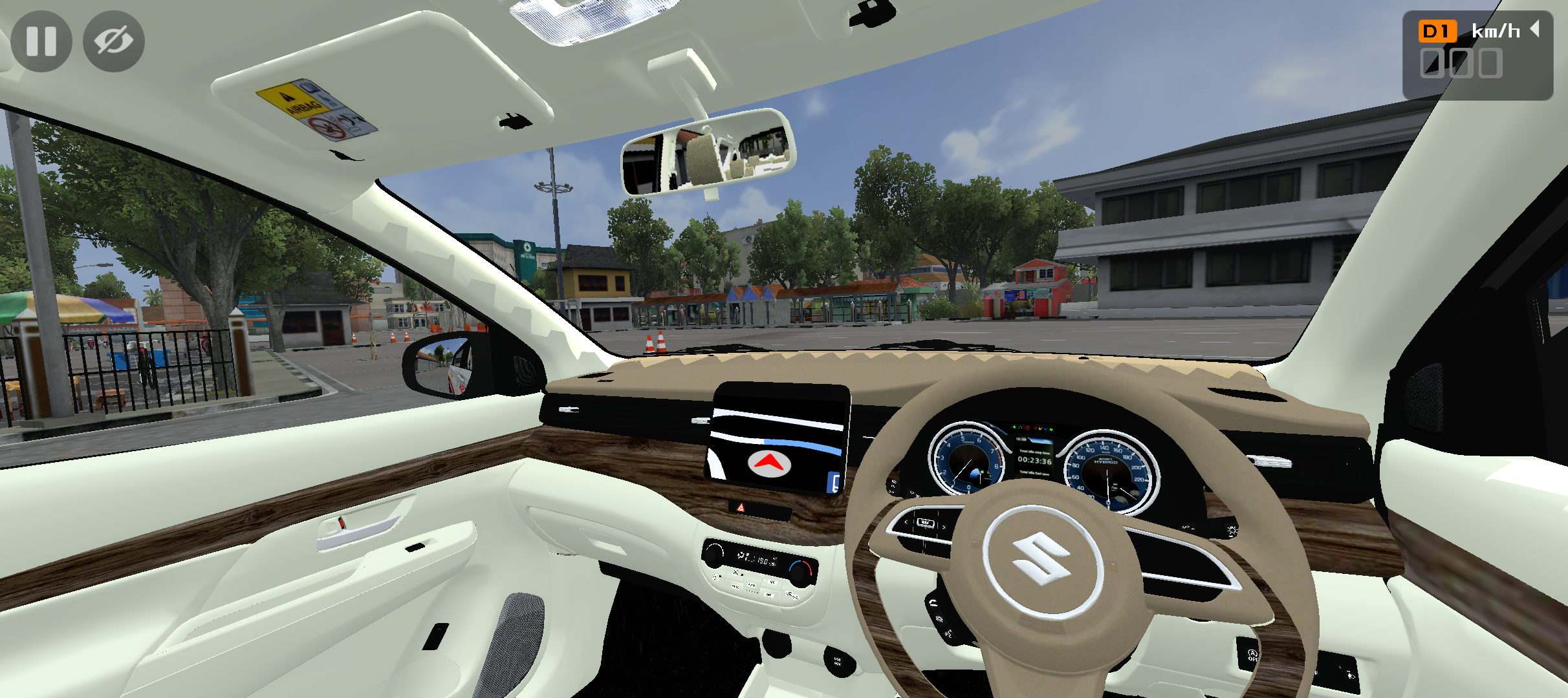 Suzuki Ertiga Police car mod light interior dashboard