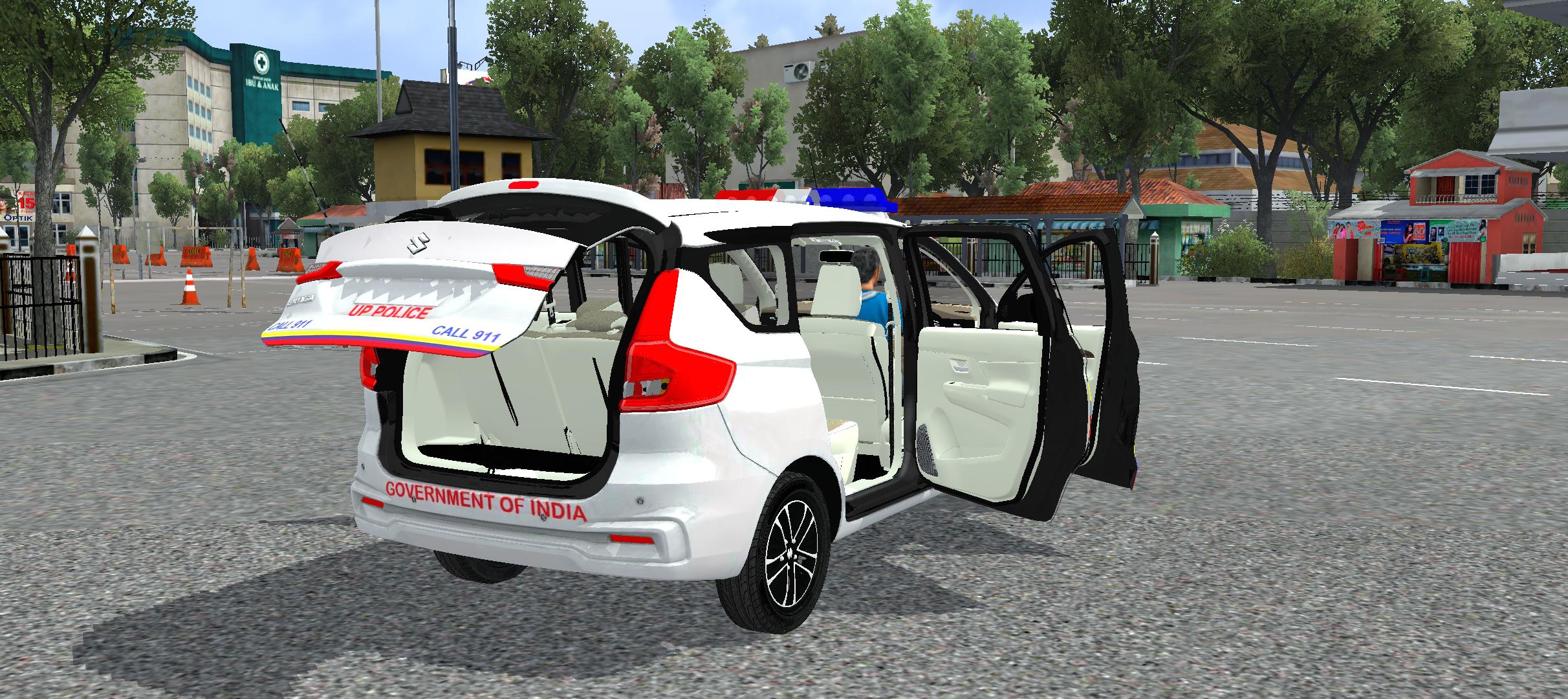 Suzuki Ertiga Police car mod with doors and boot open