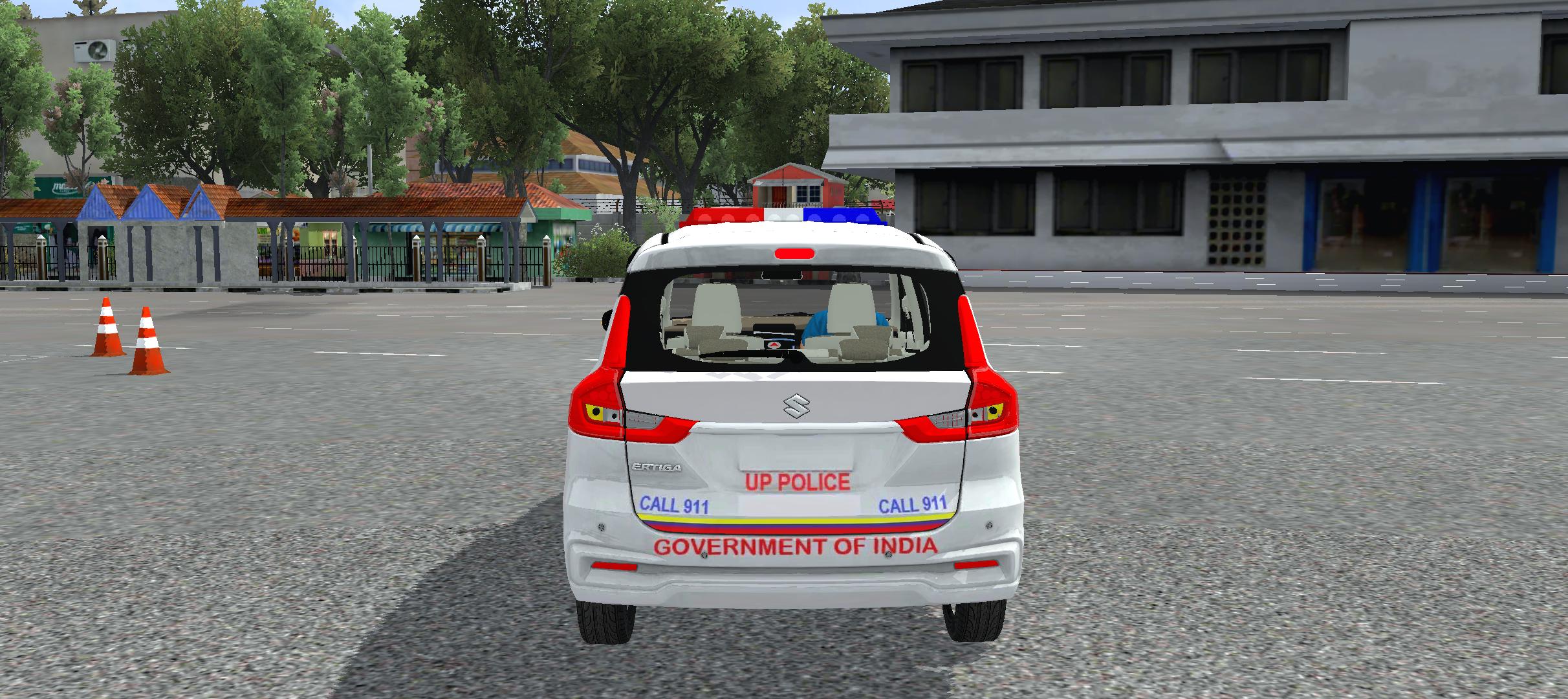 Suzuki Ertiga Police car mod rear view