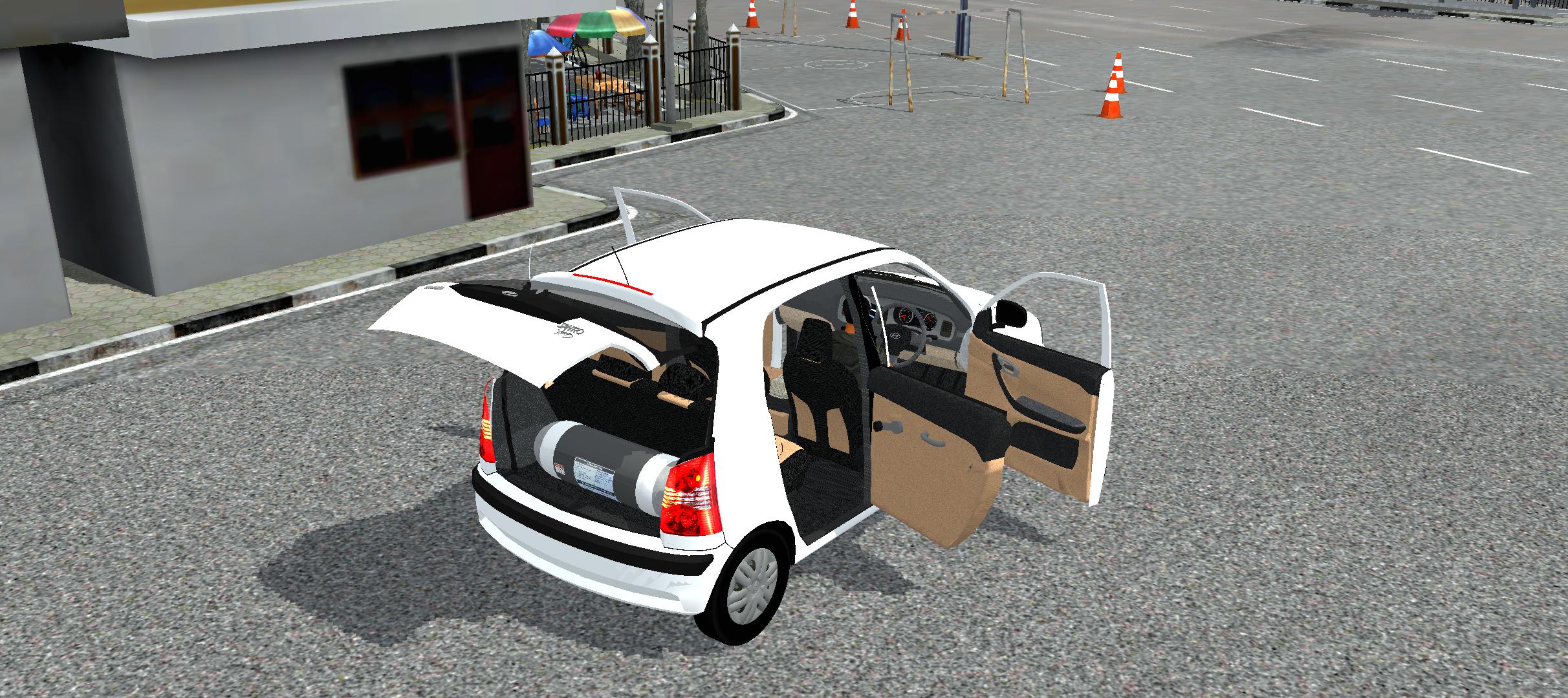 Hyundai Santro 2008 open doors and boot