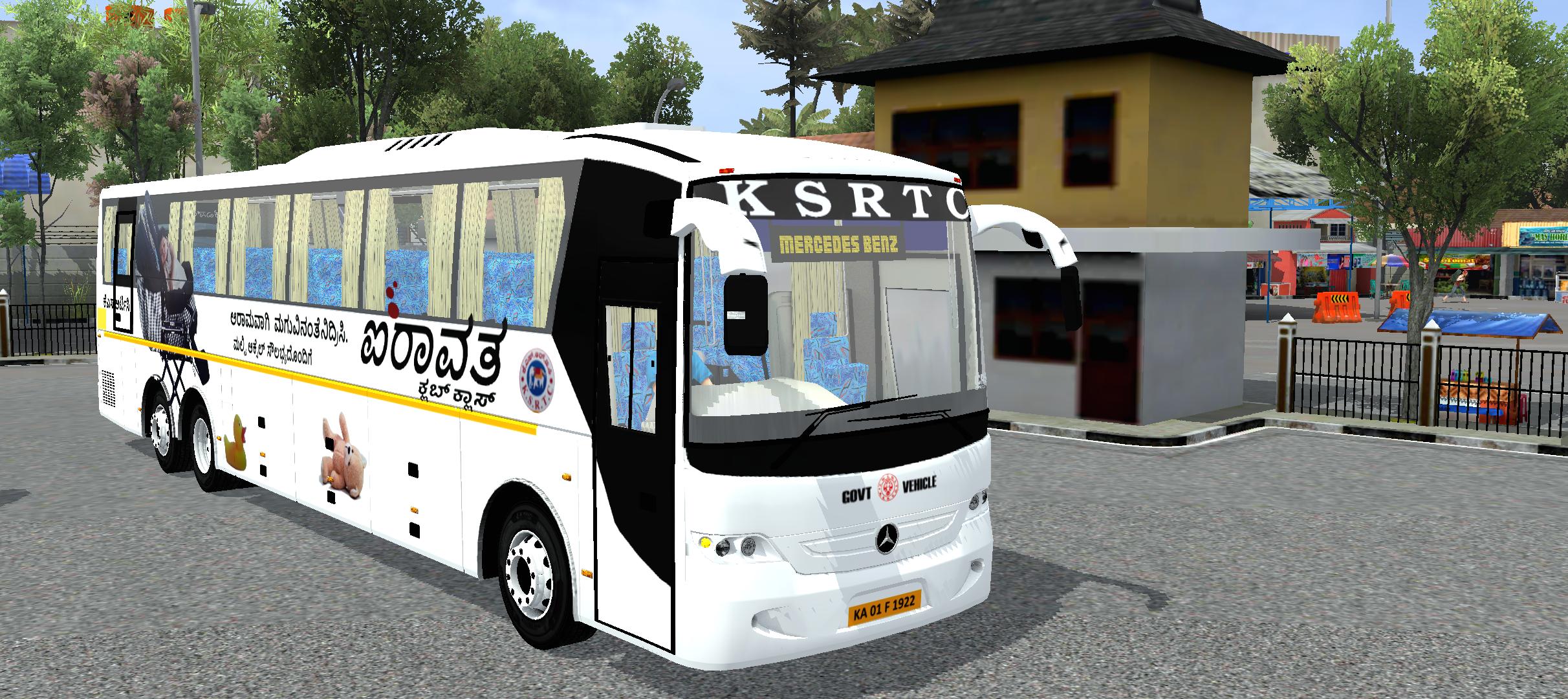 Sutlej Built Mercedes Benz Semi Sleeper bus side angle