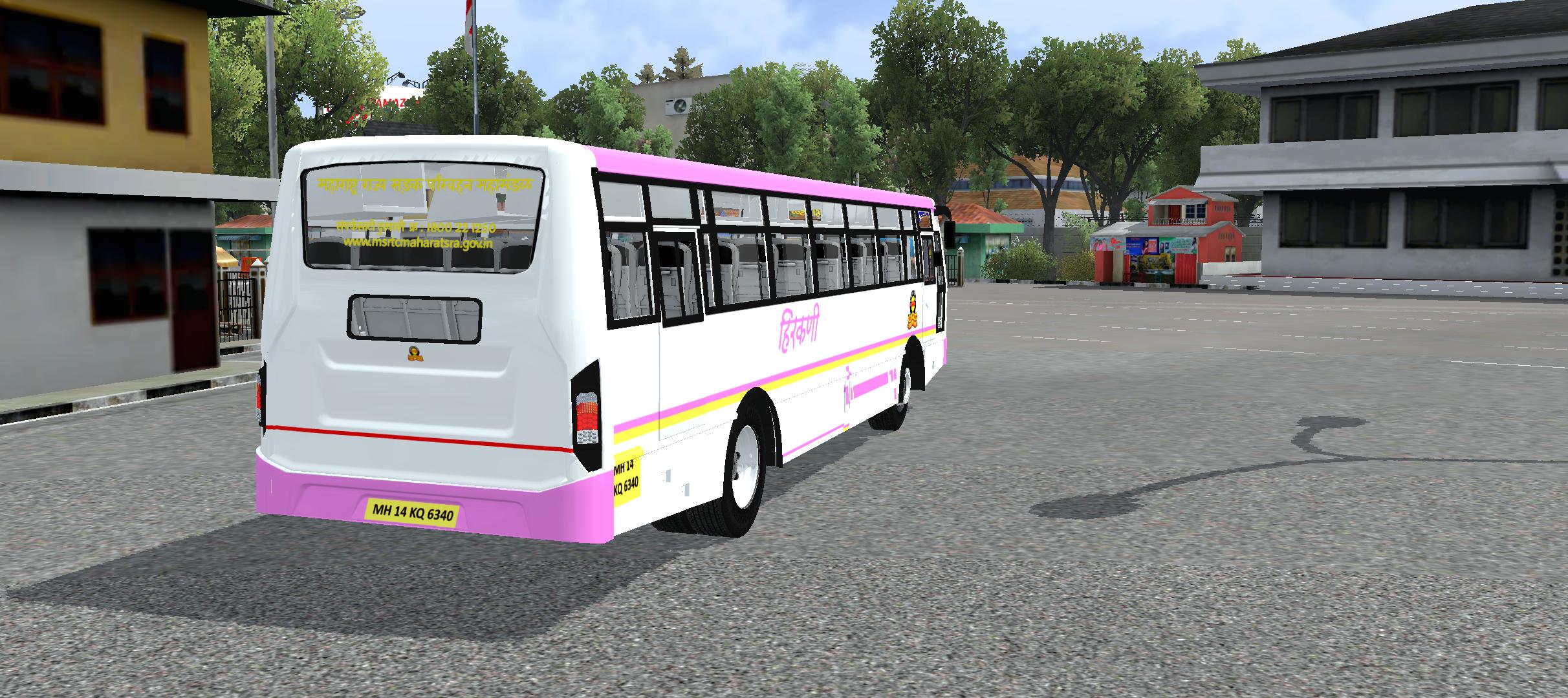 MSRTC BS6 rear angle
