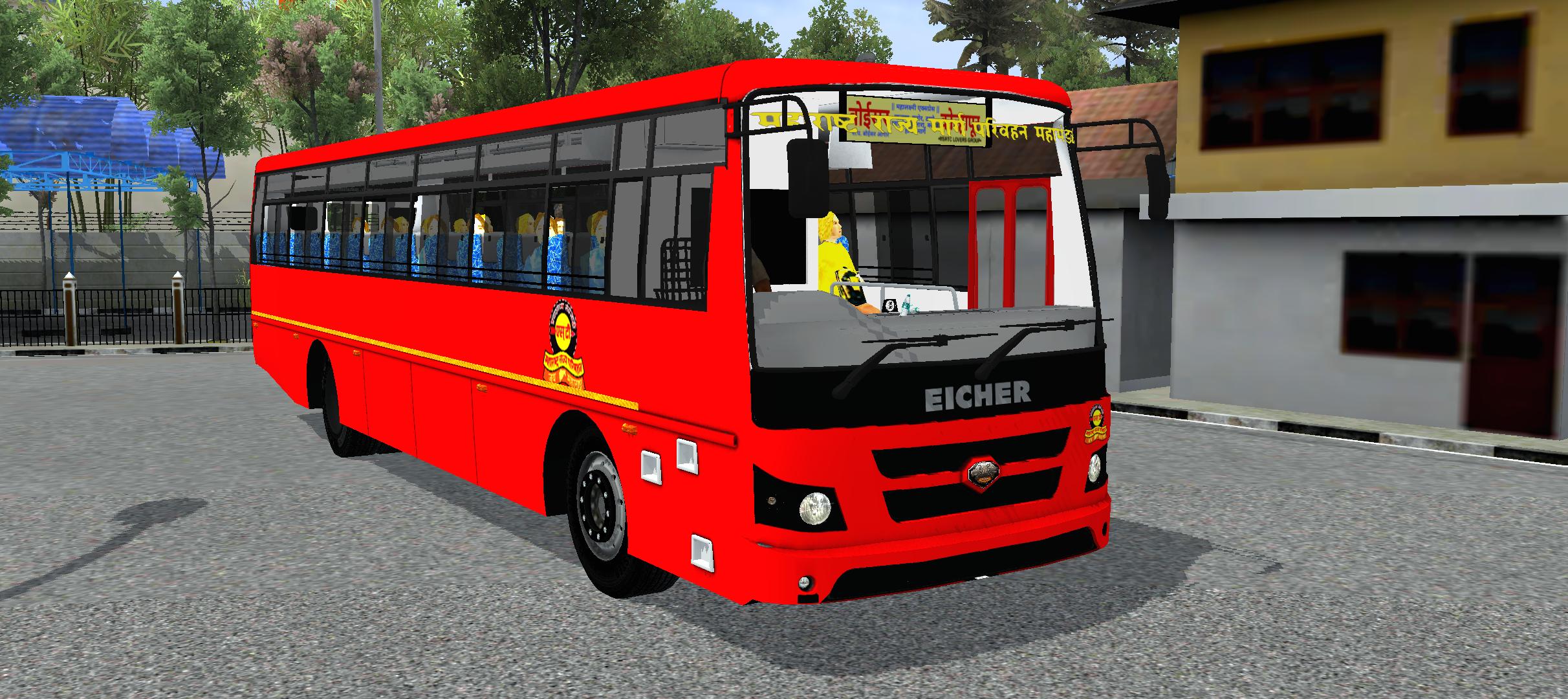 MSRTC Eicher BS6 bus mod preview