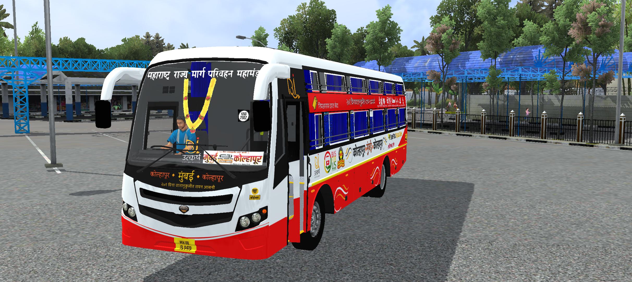 MSRTC MG Seater Sleeper bus mod preview