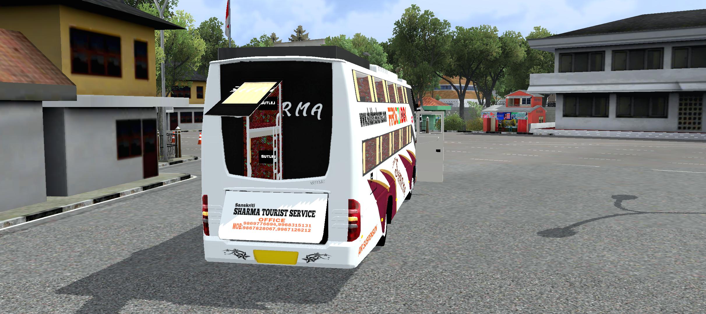 Sutlej AC Sleeper bus rear view