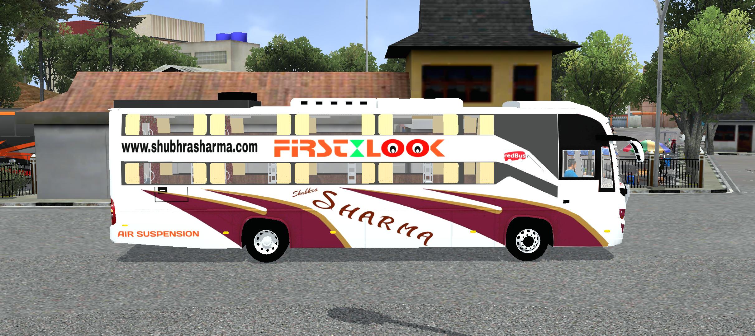 Sutlej AC Sleeper bus side view